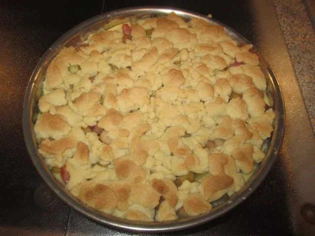 Rhabarberkuchen mit Vanillecreme - Rezept - Bild Nr. 14