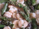Garnelen mit grünem Spargel - Rezept