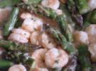 Garnelen mit grünem Spargel - Rezept