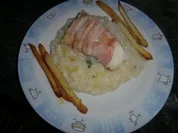 Spargelrisotto mit Fisch - Rezept