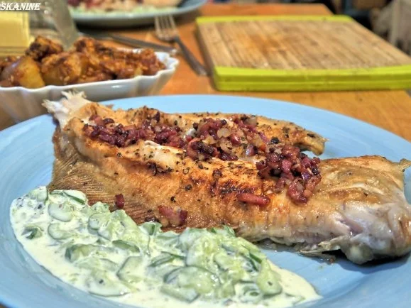 Scholle Finkenwerder Art, Minzgurken, Knusperkartoffeln - Rezept - Bild Nr. 19