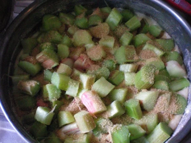 Rezept: Kuchen: Rhabarberkuchen - ruckzuck - Bild Nr. 6 Kuchen: Rhabarberkuchen - ruckzuck - - Rezept - Bild Nr. 6