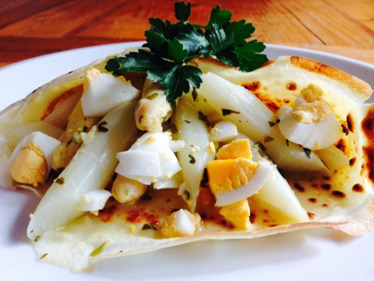 Warmer Spargelsalat mit Crêpes - Rezept - Bild Nr. 3