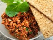 Brotaufstrich: Kräuter-Knoblauch-Mett (?) - Rezept