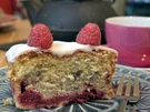 Créme-Fraiche-Kuchen mit Himbeeren - Rezept