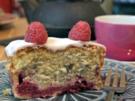 Créme-Fraiche-Kuchen mit Himbeeren - Rezept