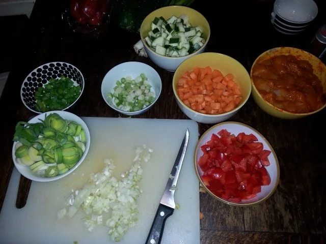 Rezept: Scharfe Hähnchen-Reis-Pfanne Bild Nr. 2 Scharfe Hähnchen-Reis-Pfanne - Rezept - Bild Nr. 2