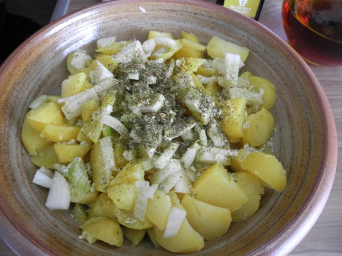 Zwiebel - Seitan  mit schwäbischem warmen Kartoffelsalat - Rezept - Bild Nr. 10