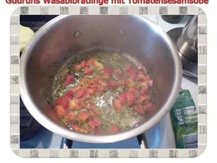 Kartoffeln: Wasabi-Bratlinge mit Tomaten-Sesamsoße - Rezept - Bild Nr. 7