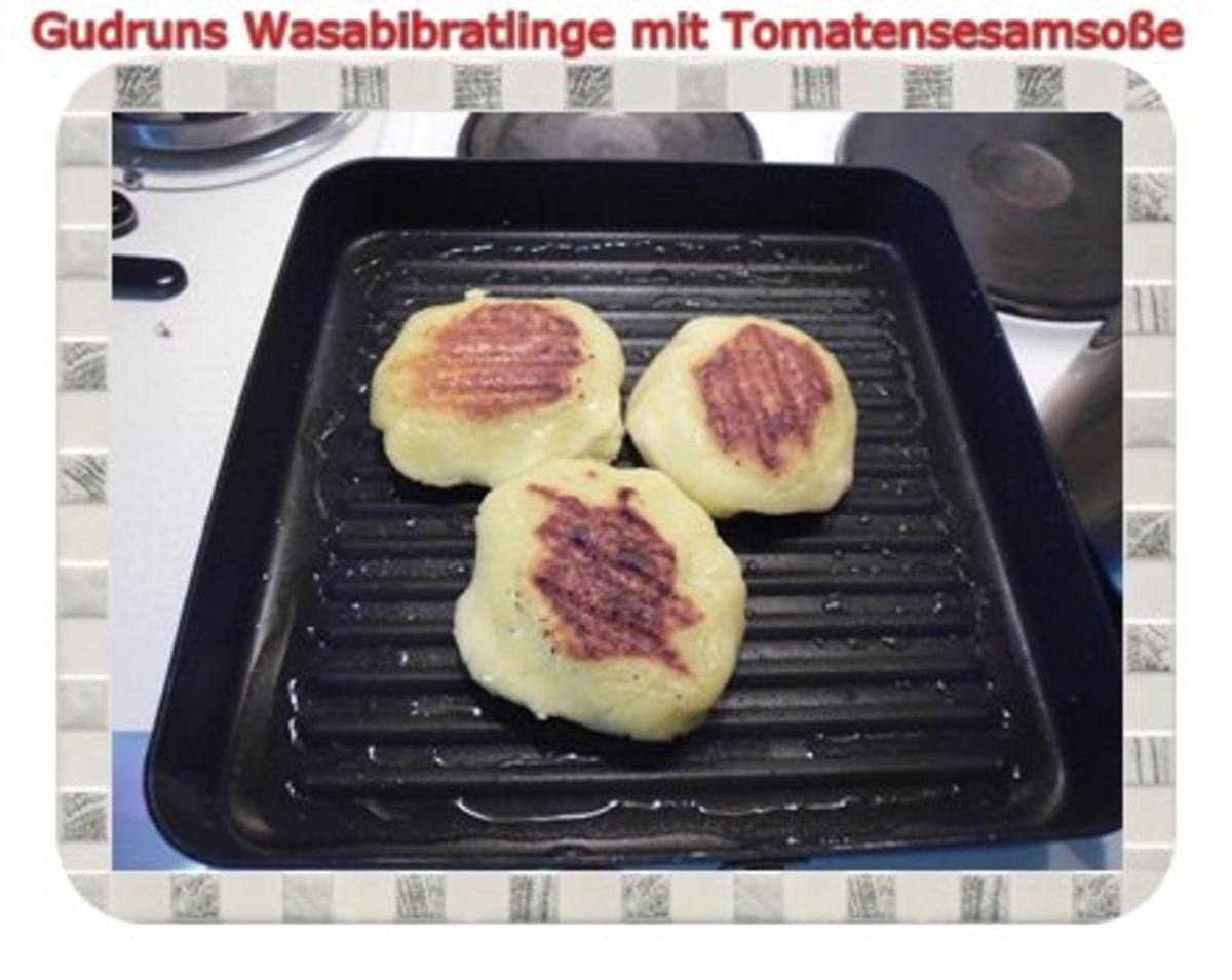 Kartoffeln: Wasabi-Bratlinge mit Tomaten-Sesamsoße - Rezept - Bild Nr. 9