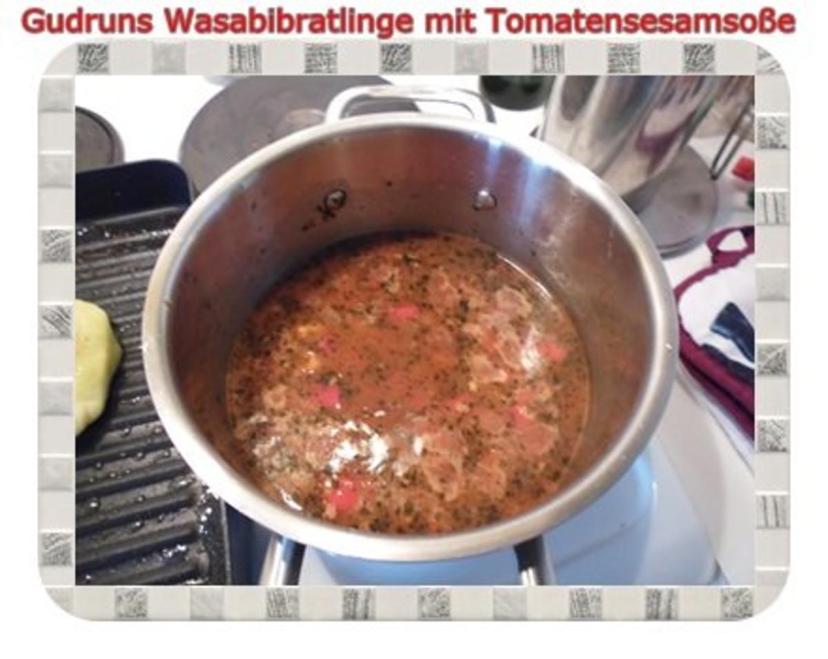 Kartoffeln: Wasabi-Bratlinge mit Tomaten-Sesamsoße - Rezept - Bild Nr. 10
