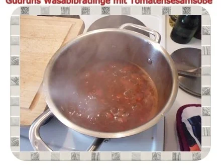 Kartoffeln: Wasabi-Bratlinge mit Tomaten-Sesamsoße - Rezept - Bild Nr. 11