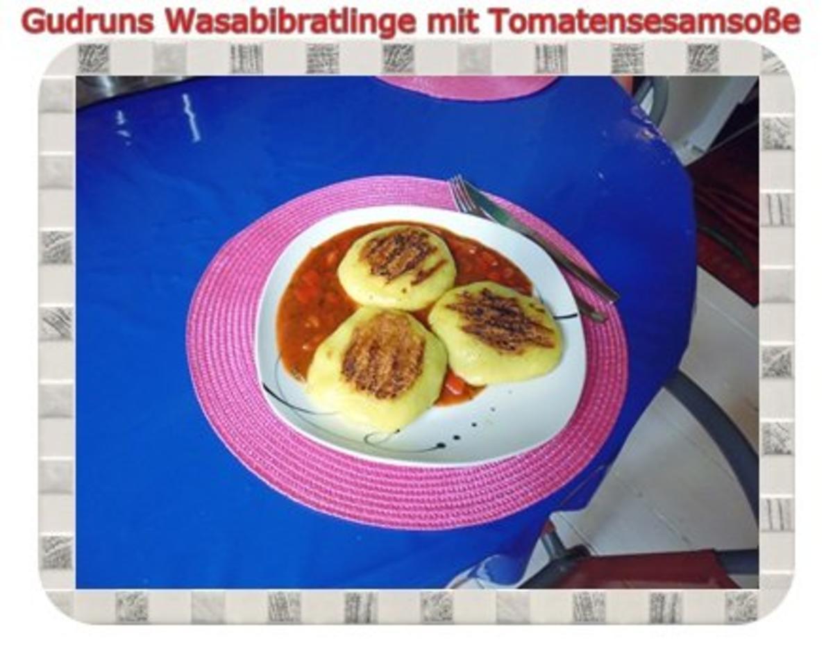 Kartoffeln: Wasabi-Bratlinge mit Tomaten-Sesamsoße - Rezept - Bild Nr. 14