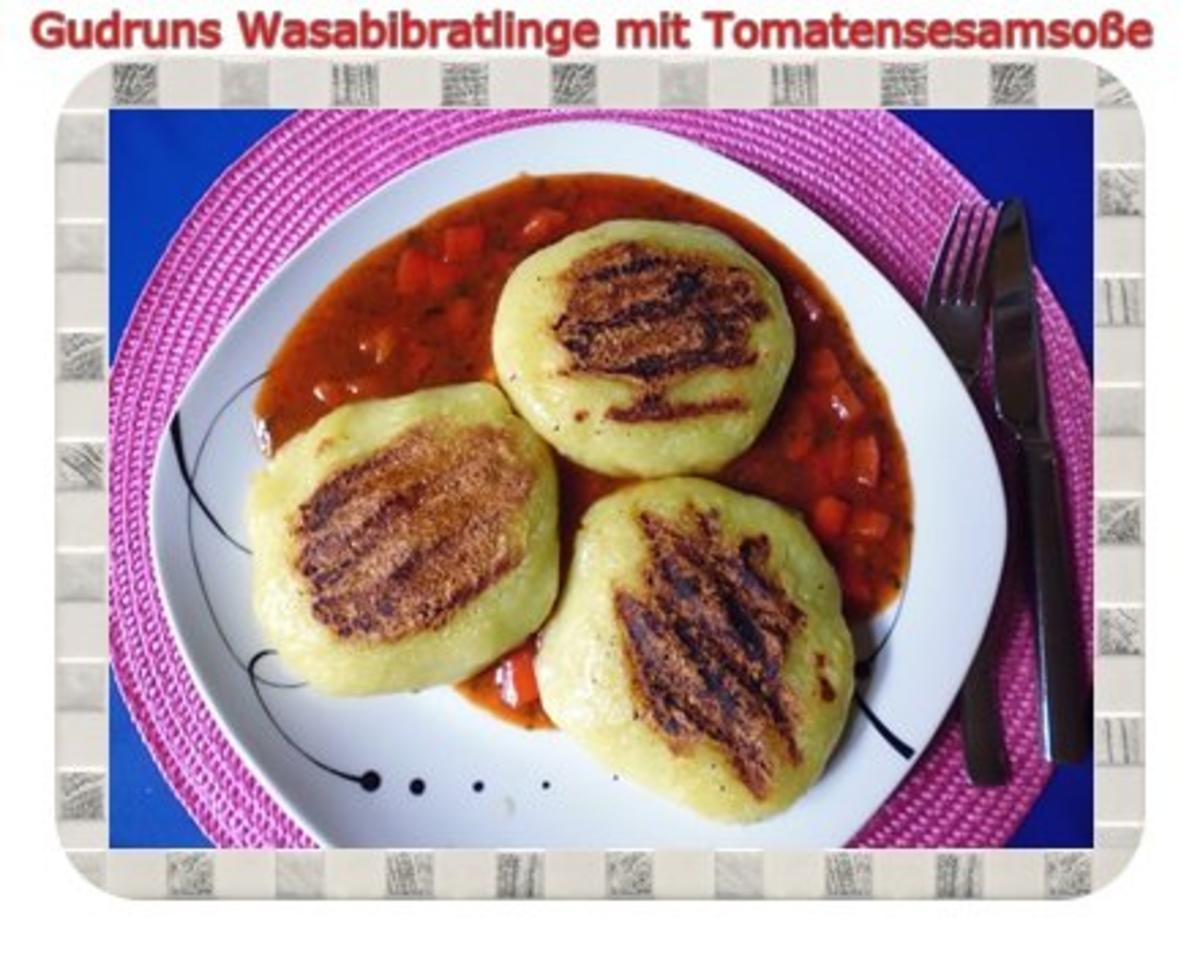 Kartoffeln: Wasabi-Bratlinge mit Tomaten-Sesamsoße - Rezept - Bild Nr. 15