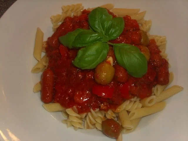 Feurige Nudeln - Rezept