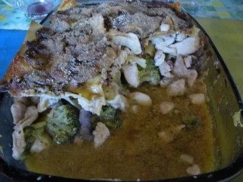 Rezept: Hauptspeise: Lasagne mit Hähnchenbrust und Steinpilzsoße Bild Nr. 6 Hauptspeise: Lasagne mit Hähnchenbrust und Steinpilzsoße - Rezept - Bild Nr. 6