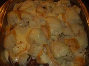 Frikadellen-Blumenkohl  Auflauf - Rezept