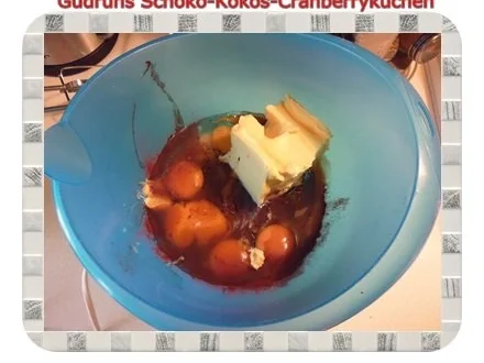 Rezept: Kuchen: Schoko-Kokos-Cranberrykuchen Bild Nr. 4 Kuchen: Schoko-Kokos-Cranberrykuchen - Rezept - Bild Nr. 4