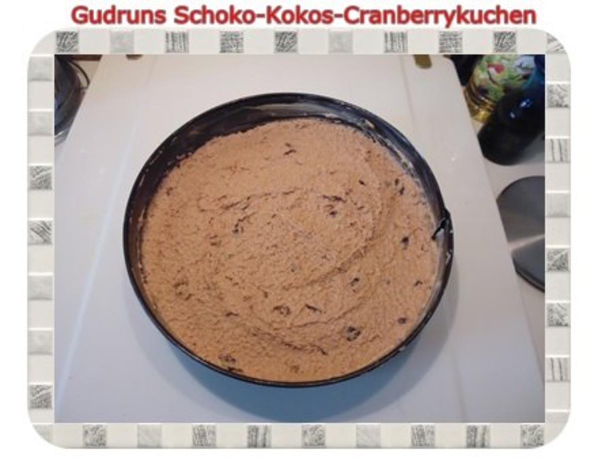 Kuchen: Schoko-Kokos-Cranberrykuchen - Rezept - Bild Nr. 8