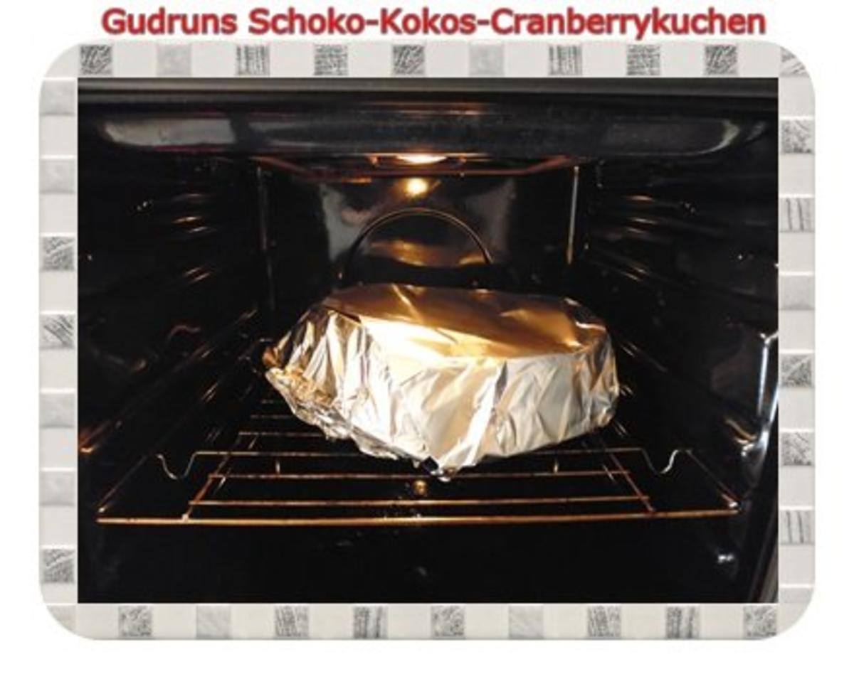 Kuchen: Schoko-Kokos-Cranberrykuchen - Rezept - Bild Nr. 9