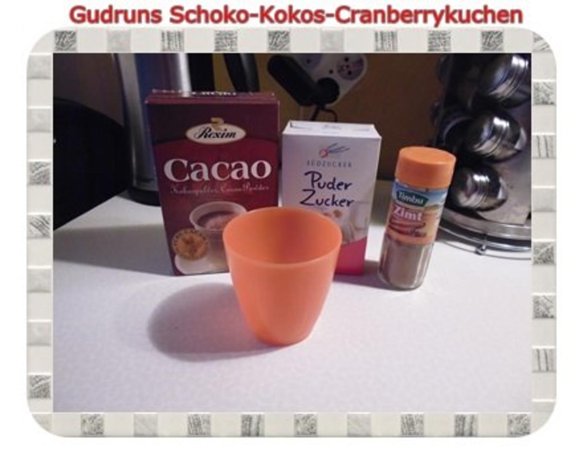 Kuchen: Schoko-Kokos-Cranberrykuchen - Rezept - Bild Nr. 12