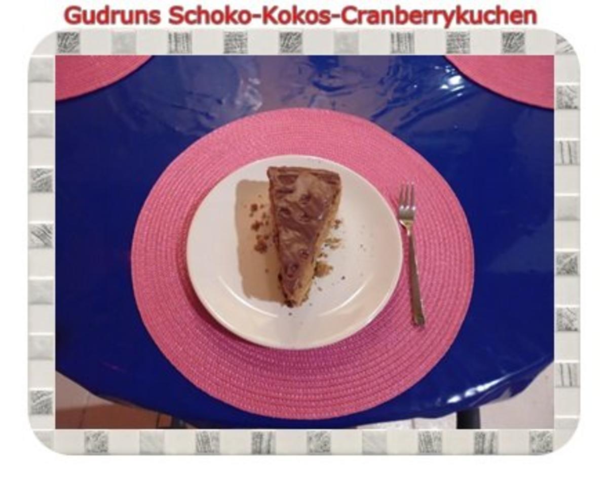 Kuchen: Schoko-Kokos-Cranberrykuchen - Rezept - Bild Nr. 15
