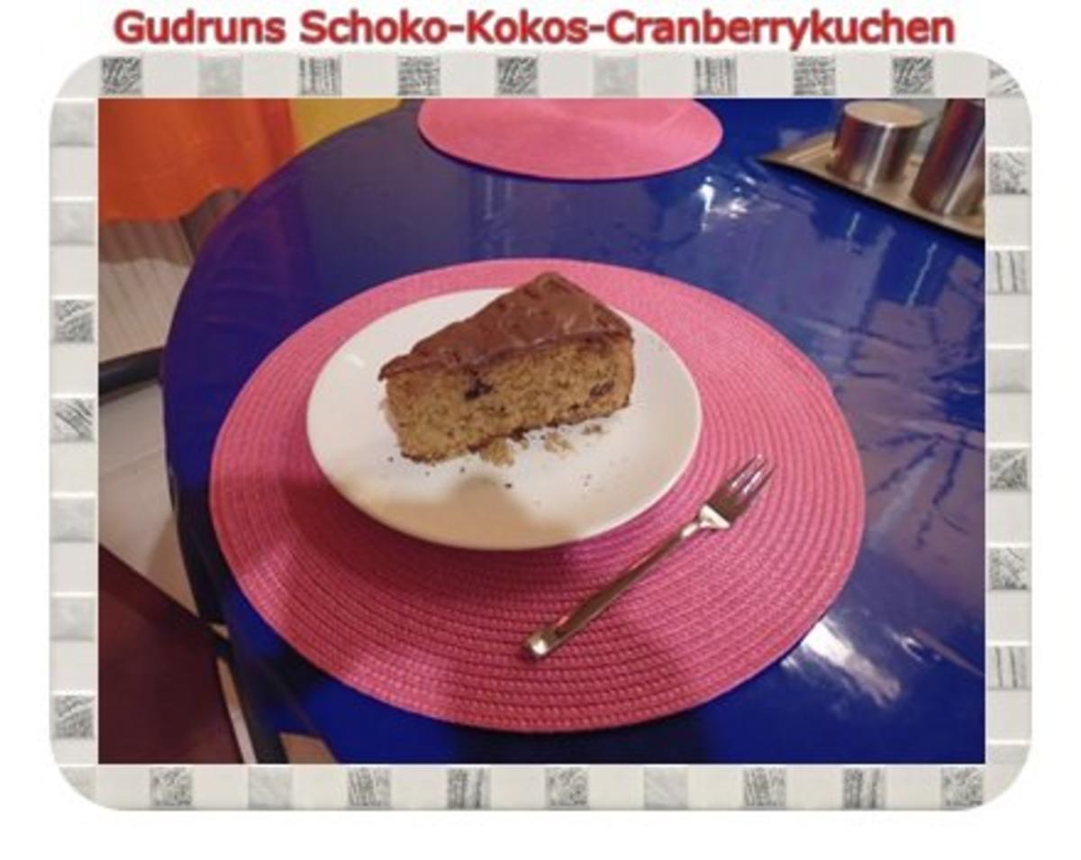 Kuchen: Schoko-Kokos-Cranberrykuchen - Rezept - Bild Nr. 16