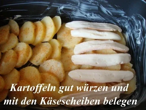 Rezept: Sahnegratin mit Münsterkäse und Röstzwiebeln Bild Nr. 6 Sahnegratin mit Münsterkäse und Röstzwiebeln - Rezept - Bild Nr. 6