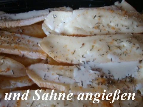 Rezept: Sahnegratin mit Münsterkäse und Röstzwiebeln Bild Nr. 8 Sahnegratin mit Münsterkäse und Röstzwiebeln - Rezept - Bild Nr. 8