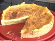 Rhabarberkuchen mit Vanillepuddingguss - Rezept