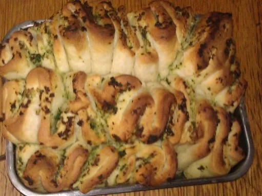 Rezept: Knoblauchfaltenbrot Knoblauchfaltenbrot - Rezept