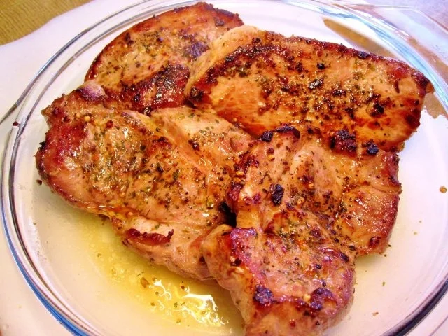 Schweine-Schnitzelchen aus der Auflauf-Form - Rezept - Bild Nr. 4