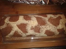 Rezept: Giraffenhalsrolle (Bisquit mit Waldbeeren Sahne Quark) Giraffenhalsrolle (Bisquit mit Waldbeeren Sahne Quark) - Rezept