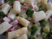 Rezept: warmer Spargelsalat mit Schinken warmer Spargelsalat mit Schinken - Rezept