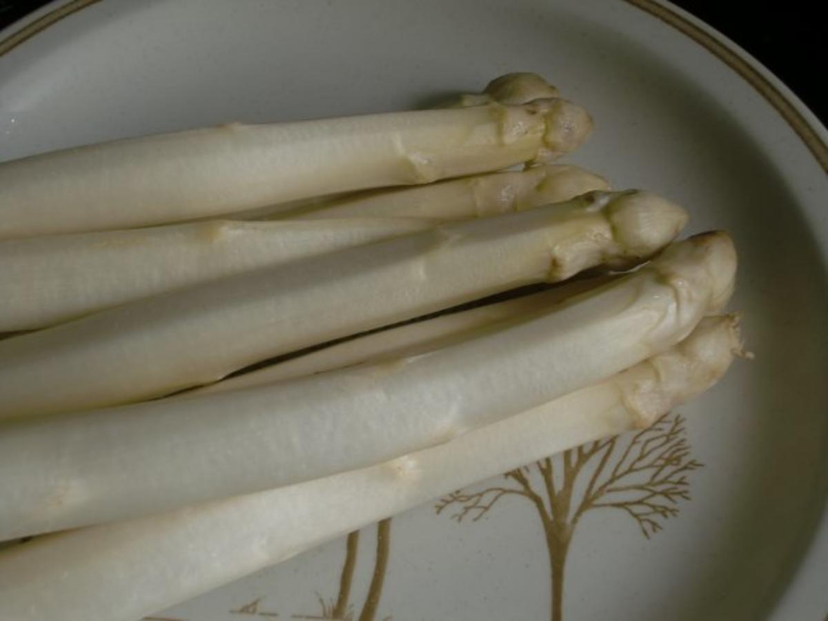 Warmer Spargelsalat mit Schinken - schnell &amp; einfach - 45 kcal/100g
