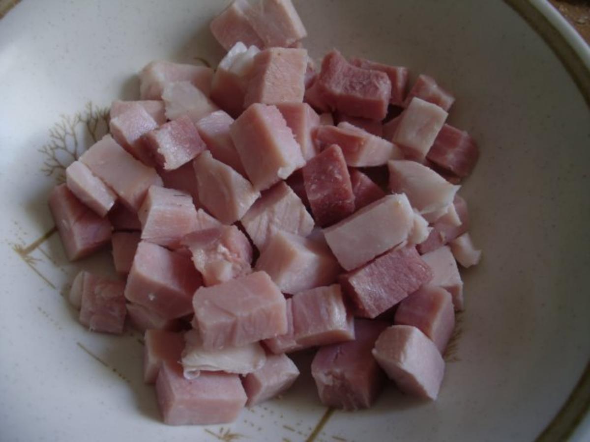 Warmer Spargelsalat mit Schinken - schnell &amp; einfach - 45 kcal/100g