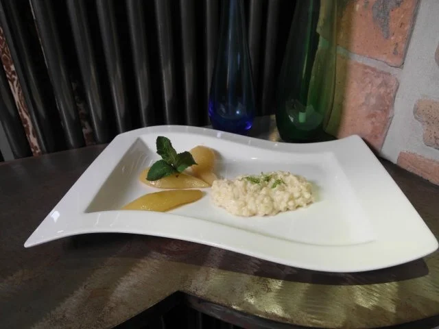 Rezept: Zitronengras-Milchreis mit Zimtbirnen Zitronengras-Milchreis mit Zimtbirnen - Rezept