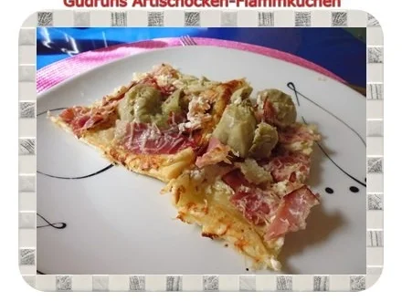 Flammkuchen: Artischocken-Flammkuchen - Rezept