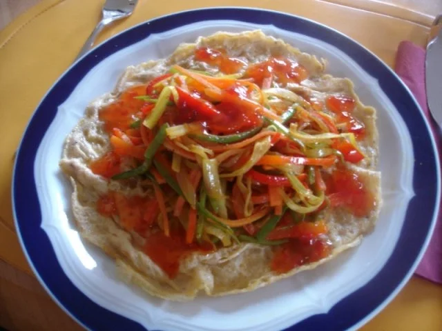 Omelett mit Gemüsefüllung - Rezept - Bild Nr. 10