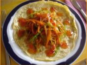 Omelett mit Gemüsefüllung - Rezept