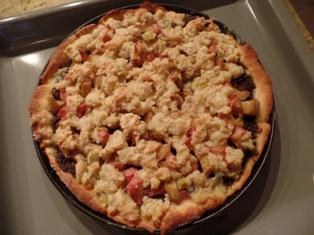 Rhabarber-Mohn-Streuselkuchen - Rezept
