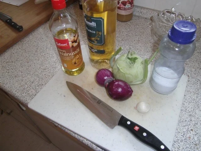 Kohlrabi mit Zwiebeln karamelisiert - Rezept