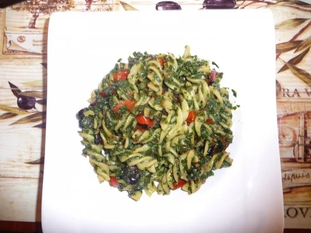 Pasta mit Spinat in pikanter Sauce - Rezept - Bild Nr. 2