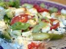 Flammkuchen mit grünem Spargel und Tomaten - Rezept