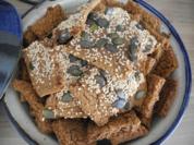 Sesam - Kürbiskern - Knäckebrot - Rezept