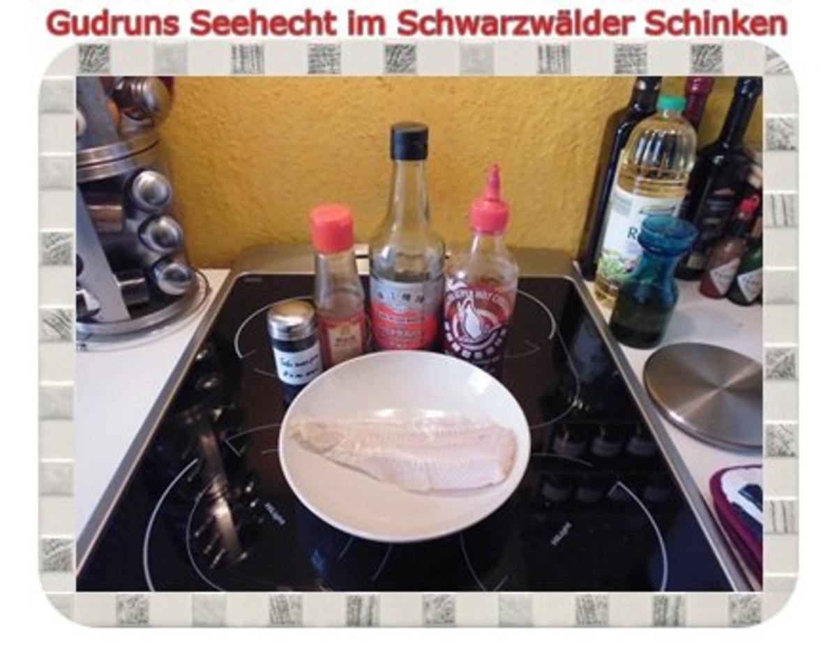 Fisch: Seehecht im Schwarzwälder Schinken mit Ofengemüse - Rezept - Bild Nr. 3