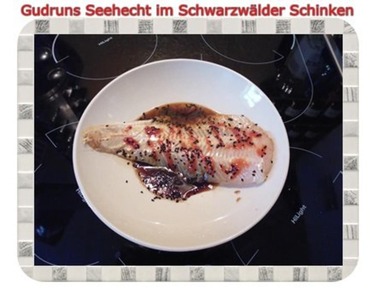 Fisch: Seehecht im Schwarzwälder Schinken mit Ofengemüse - Rezept - Bild Nr. 4