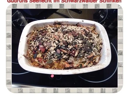Rezept: Fisch: Seehecht im Schwarzwälder Schinken mit Ofengemüse Bild Nr. 15 Fisch: Seehecht im Schwarzwälder Schinken mit Ofengemüse - Rezept - Bild Nr. 15