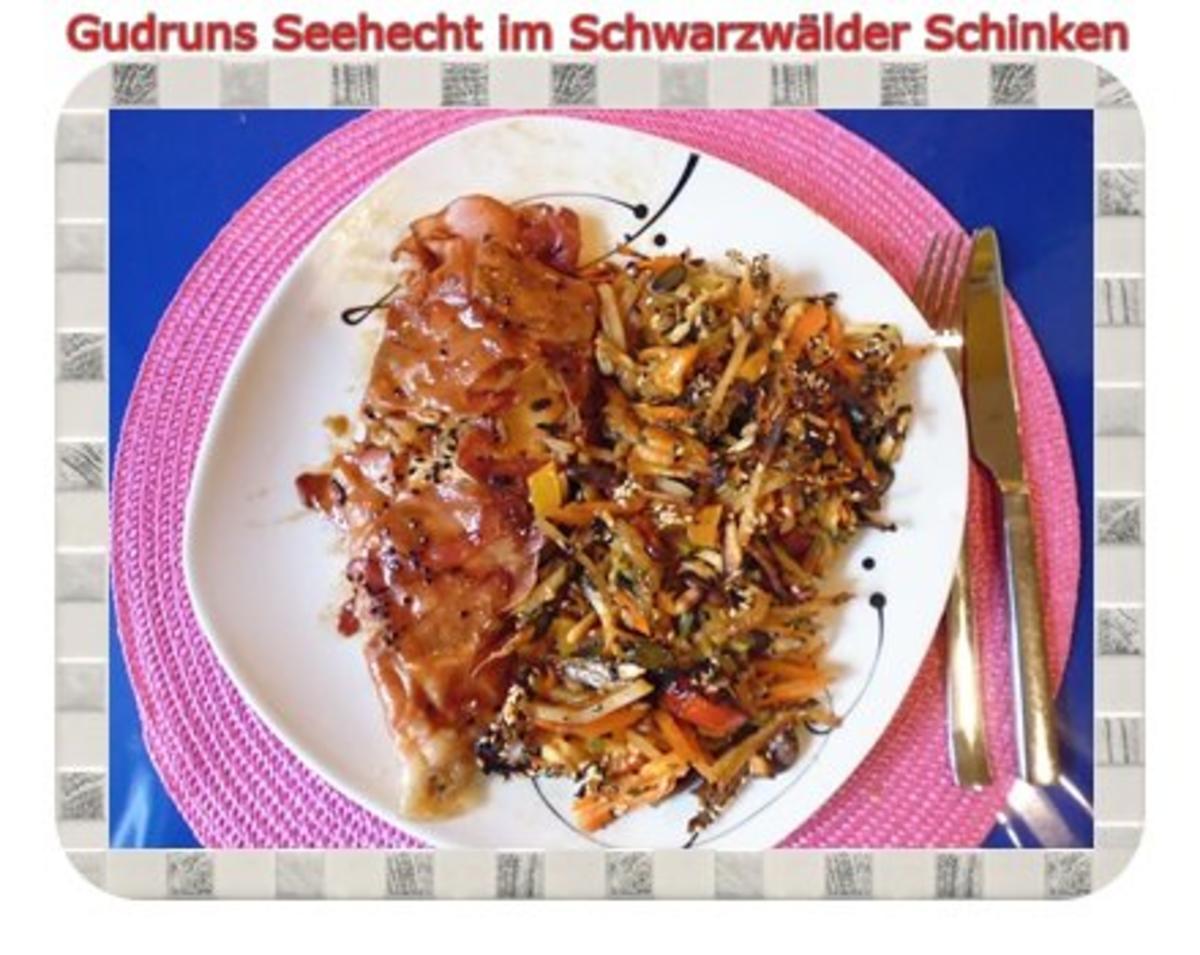 Fisch: Seehecht im Schwarzwälder Schinken mit Ofengemüse - Rezept - Bild Nr. 19