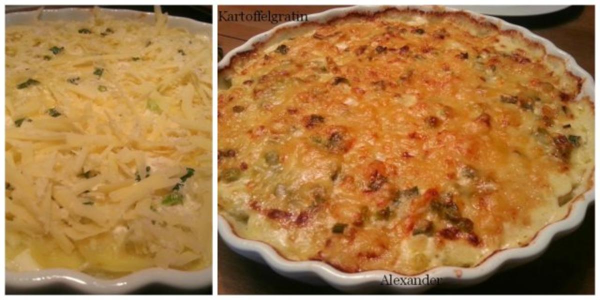 Kartoffelgratin mit Kartoffeln und Frühlingszwiebeln - Rezept mit Bild ...